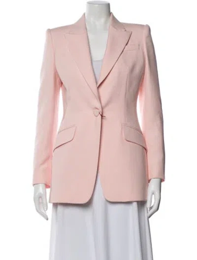 Pre-owned Alexander Mcqueen Wool Blazer W/ Tags In Pink