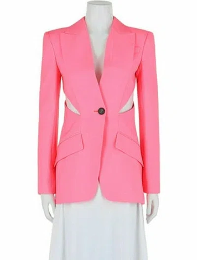 Pre-owned Alexander Mcqueen Wool Blazer W/ Tags In Pink