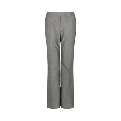 Pre-owned Alexander Mcqueen Wool Blend Bootcut Pants 'grey' | Women's Size 40