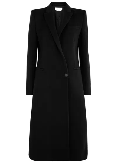 Alexander Mcqueen Wool And Cashmere Coat In Black