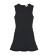 Alexander Mcqueen Flared A-line Sleeveless Mini Dress In Blue