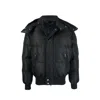 Alexander Mcqueen Wool Blend Padded Bomber Men In Black
