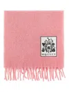 Alexander Mcqueen Alexander Mc Queen Pink Alpaca Wool Scarf