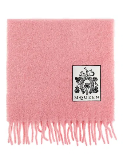 ALEXANDER MCQUEEN WOOL-BLEND SCARF