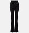 Alexander Mcqueen Wool Bootcut Pants In Black