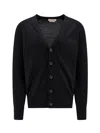 Alexander Mcqueen Wool Cardigan With Logo Embroidery