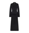 Alexander Mcqueen Wool-cashmere Double-breasted Corset Coat In Black