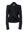 Alexander Mcqueen Wool-cashmere Oversized Lapel Peacoat In Black