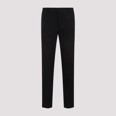 Alexander Mcqueen Tuxedo Cigarette Trousers In Black