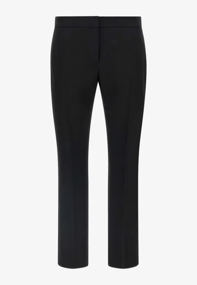 Alexander Mcqueen Pants Mcqueen Woman Color Black In Animal Print