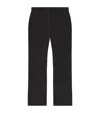 Alexander Mcqueen Wool Cigarette Trousers In Black