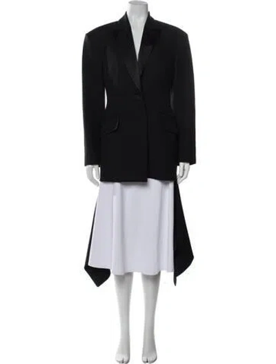 Pre-owned Alexander Mcqueen Wool Coat In Black
