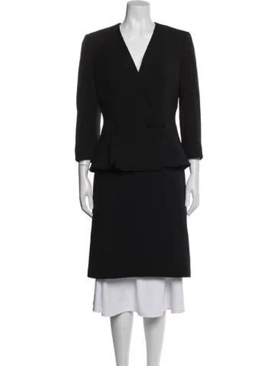 Pre-owned Alexander Mcqueen Wool Coat In Black