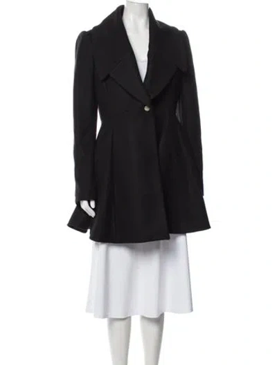 Pre-owned Alexander Mcqueen Wool Coat In Gray
