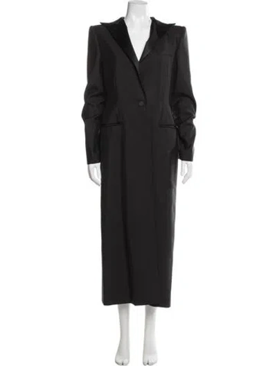 Pre-owned Alexander Mcqueen Wool Coat W/ Tags In Black