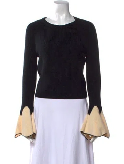 Pre-owned Alexander Mcqueen Wool Colorblock Pattern Sweater In Black