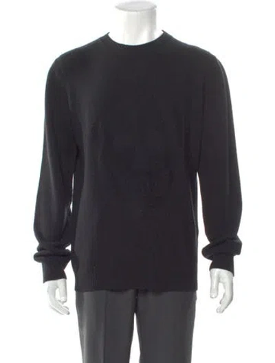 Pre-owned Alexander Mcqueen Wool Crew Neck Pullover In Black