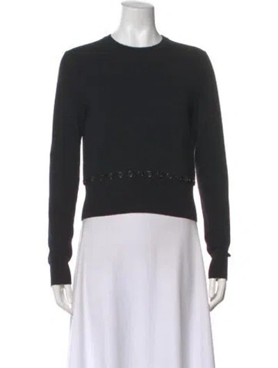 Pre-owned Alexander Mcqueen Wool Crew Neck Sweater In Black