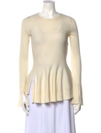 Pre-owned Alexander Mcqueen Wool Crew Neck Sweater In Neutral