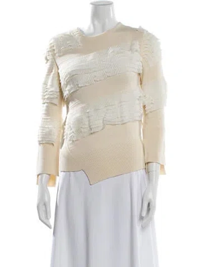 Pre-owned Alexander Mcqueen Wool Crew Neck Sweater In Neutral