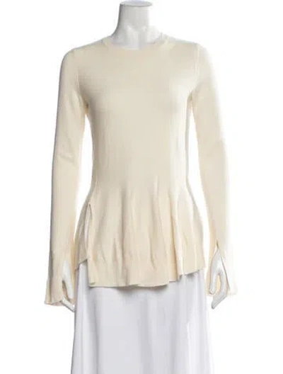 Pre-owned Alexander Mcqueen Wool Crew Neck Sweater In Neutrals