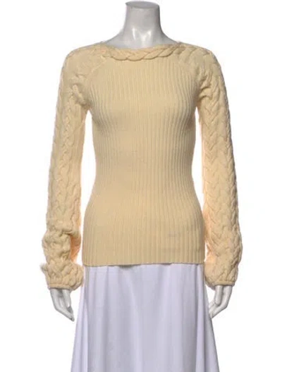 Pre-owned Alexander Mcqueen Wool Crew Neck Sweater In Neutrals