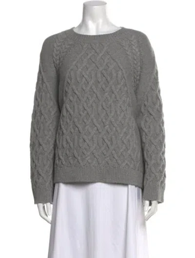 Pre-owned Alexander Mcqueen Wool Crew Neck Sweater W/ Tags In Grey