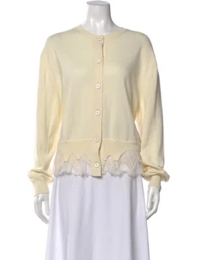 Pre-owned Alexander Mcqueen Wool Crew Neck Sweater W/ Tags In Neutral