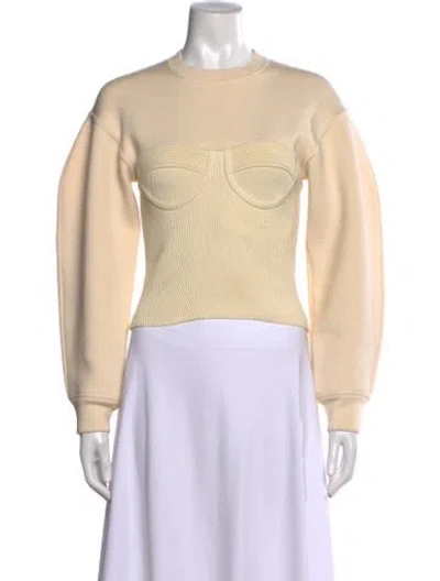 Pre-owned Alexander Mcqueen Wool Crew Neck Sweatshirt In Neutral