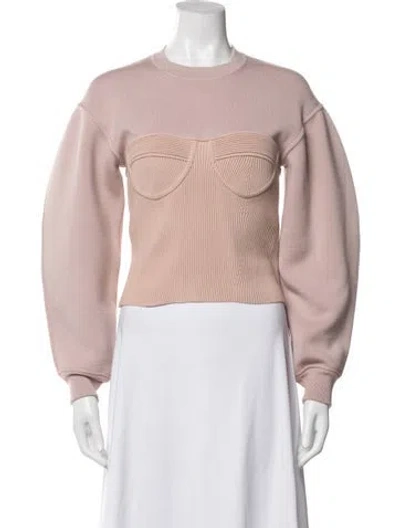 Pre-owned Alexander Mcqueen Wool Crew Neck Sweatshirt In Pink