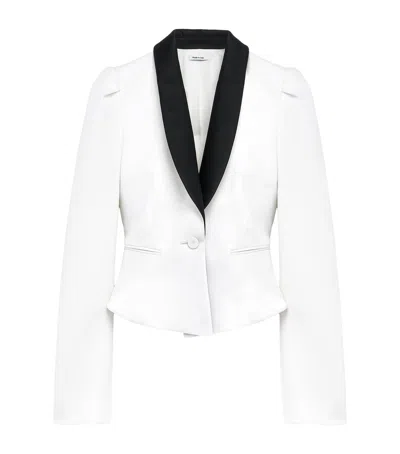 Alexander Mcqueen Wool Cropped Blazer In Multi