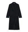 Alexander Mcqueen Double-breasted Flap-pocket Coat In Black