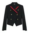 Alexander Mcqueen Wool Double-breasted Jacket In Black