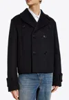 Alexander Mcqueen Wool Double-breasted Short Coat