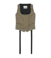 Alexander Mcqueen Wool Double-breasted Waistcoat In Multi