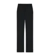 Alexander Mcqueen Wool Embellished Tuxedo Trousers In Black