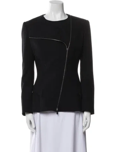 Pre-owned Alexander Mcqueen Wool Evening Jacket In Black