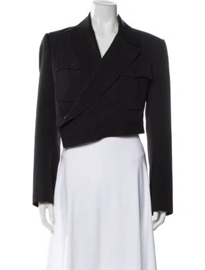 Pre-owned Alexander Mcqueen Wool Evening Jacket In Gray