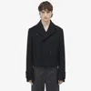 Alexander Mcqueen Wool Double-breasted Jacket In Black
