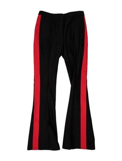 Pre-owned Alexander Mcqueen Wool Flared Pants In Black