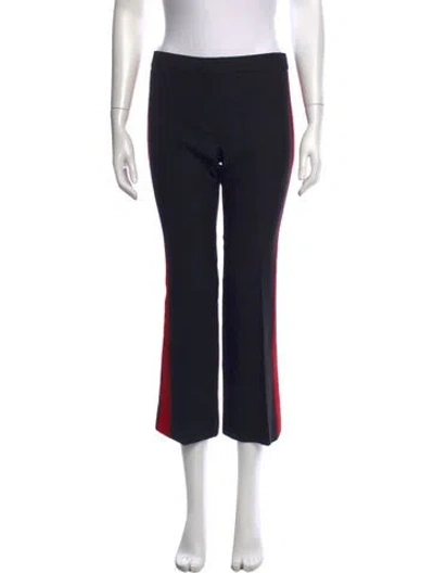 Pre-owned Alexander Mcqueen Wool Flared Pants In Black
