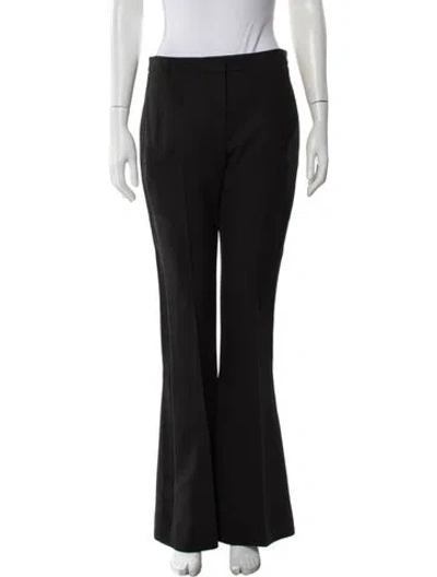 Pre-owned Alexander Mcqueen Wool Flared Pants In Black