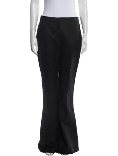 Pre-owned Alexander Mcqueen Wool Flared Pants W/ Tags In Black/blue