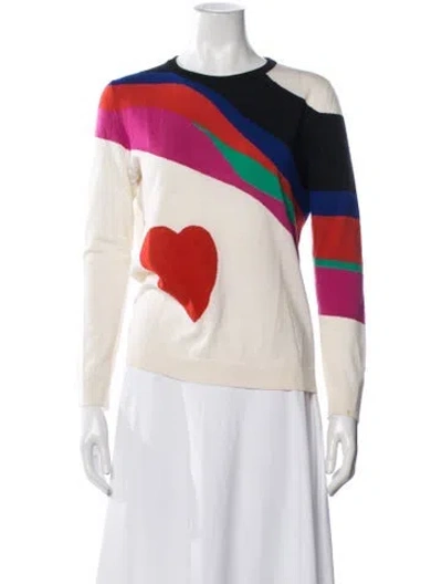 Pre-owned Alexander Mcqueen Wool Graphic Print Sweater In Multicolor