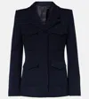 Alexander Mcqueen Flap-pocket Wool Blazer