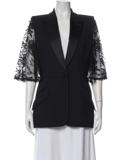 Pre-owned Alexander Mcqueen Wool Jacket In Black