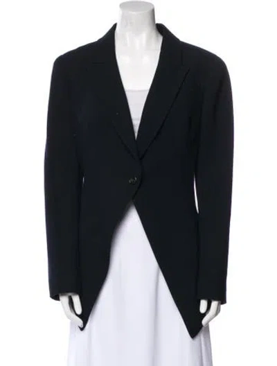 Pre-owned Alexander Mcqueen Wool Jacket In Blue