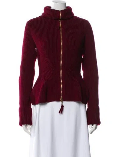 Pre-owned Alexander Mcqueen Wool Jacket In Red