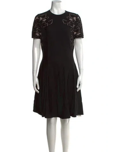 Pre-owned Alexander Mcqueen Wool Knee-length Dress In Multi