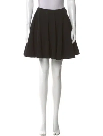 Pre-owned Alexander Mcqueen Wool Knee-length Skirt In Black